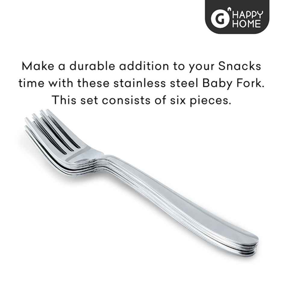 Vinayak Stainless Steel Fork Set (6 Units)