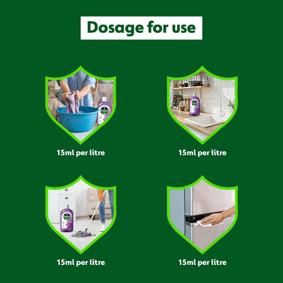 Dettol Liquid Disinfectant for Floor Cleaner, Surface Disinfection (Lavender Blossom)