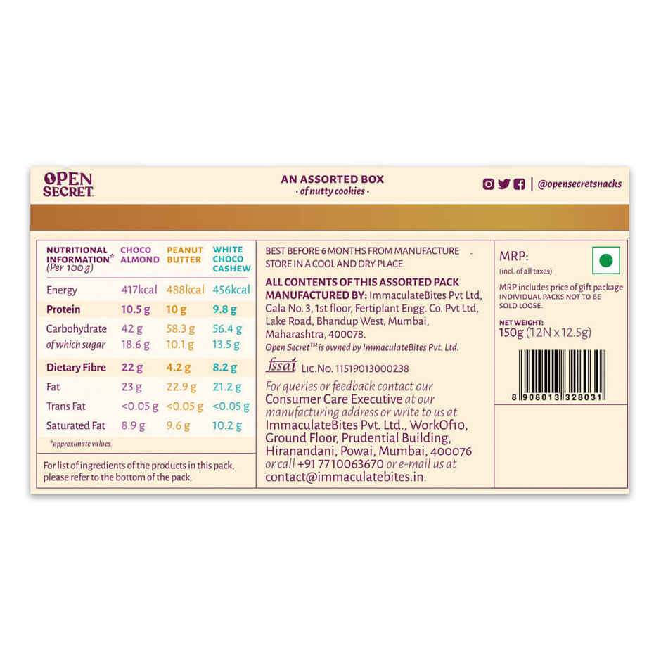 Open Secret Celebration Chocolate Gift Hamper | Healthy Snacks, No Maida