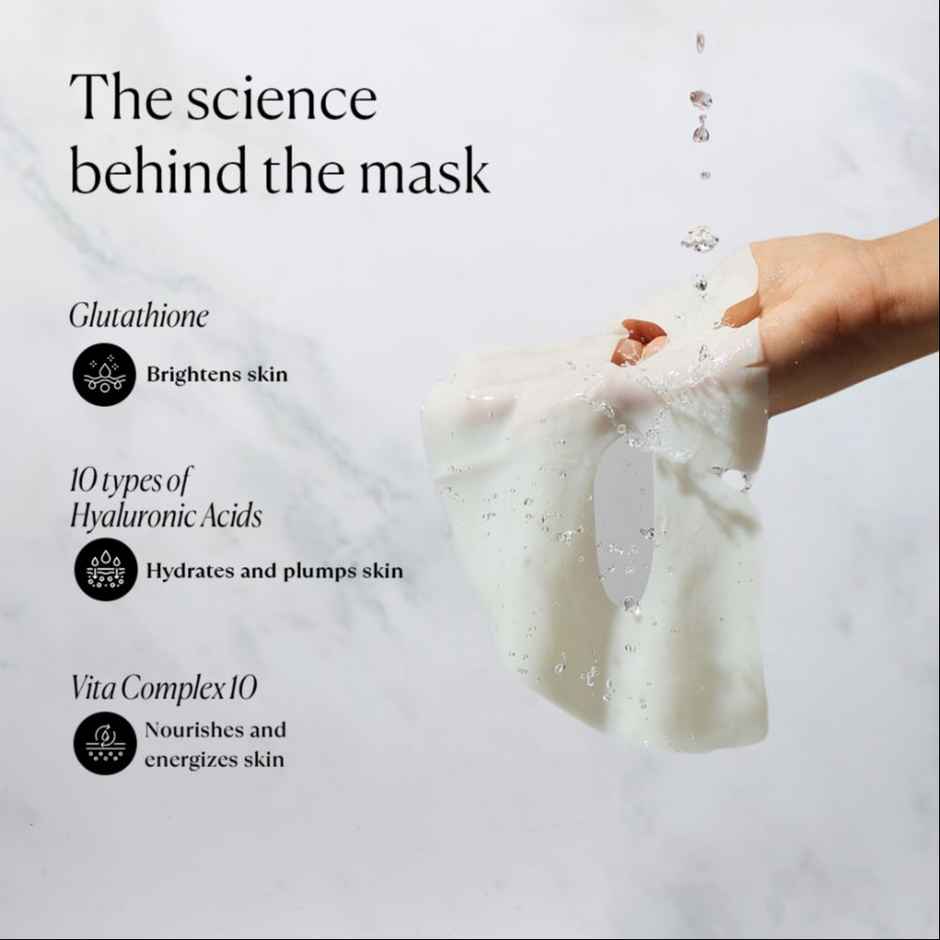 The Face Shop Vita-Toning Collagen Face Mask With Glutathione & Hyaluronic Acid