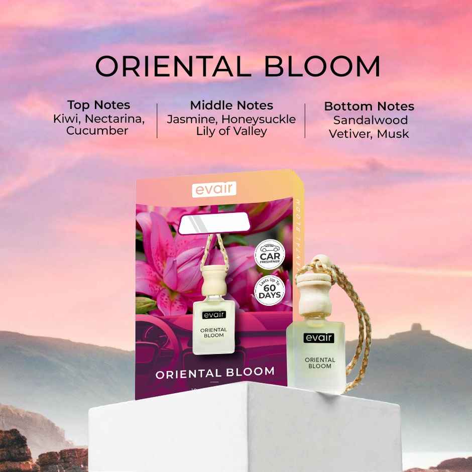 Evair Oriental Bloom Hanging Car Air Freshener - 10 ml