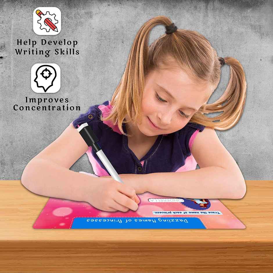 My First Princess Busy Puzzle Book - Toddler Activity Sticker Book for Kids | Spiral Binding Book