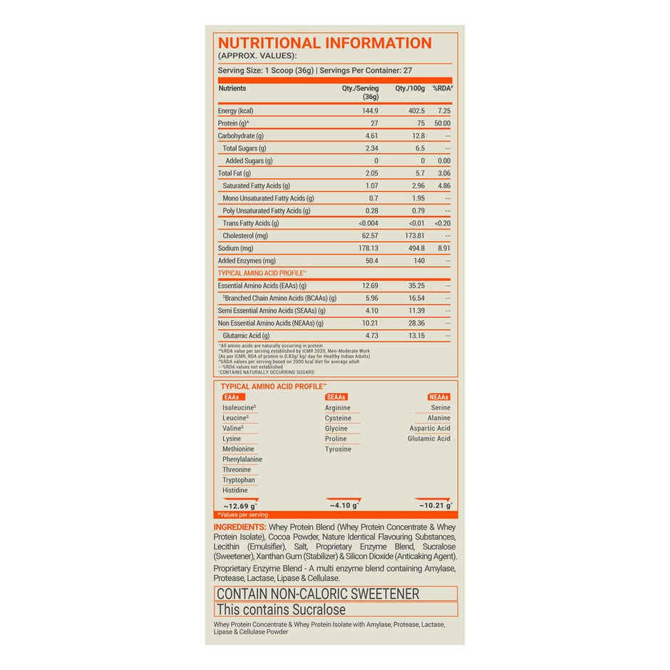 Fuel One Whey Max Protein Powder (Chocolate)