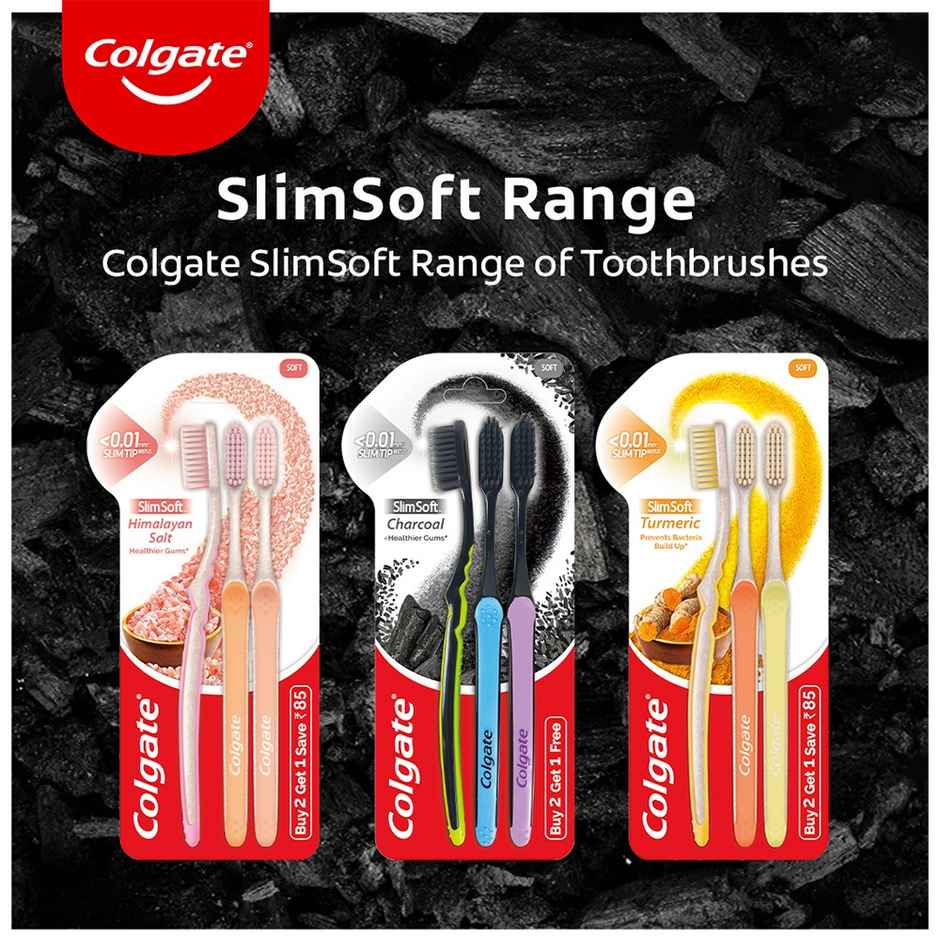 Colgate Slim Soft Charcoal Toothbrush