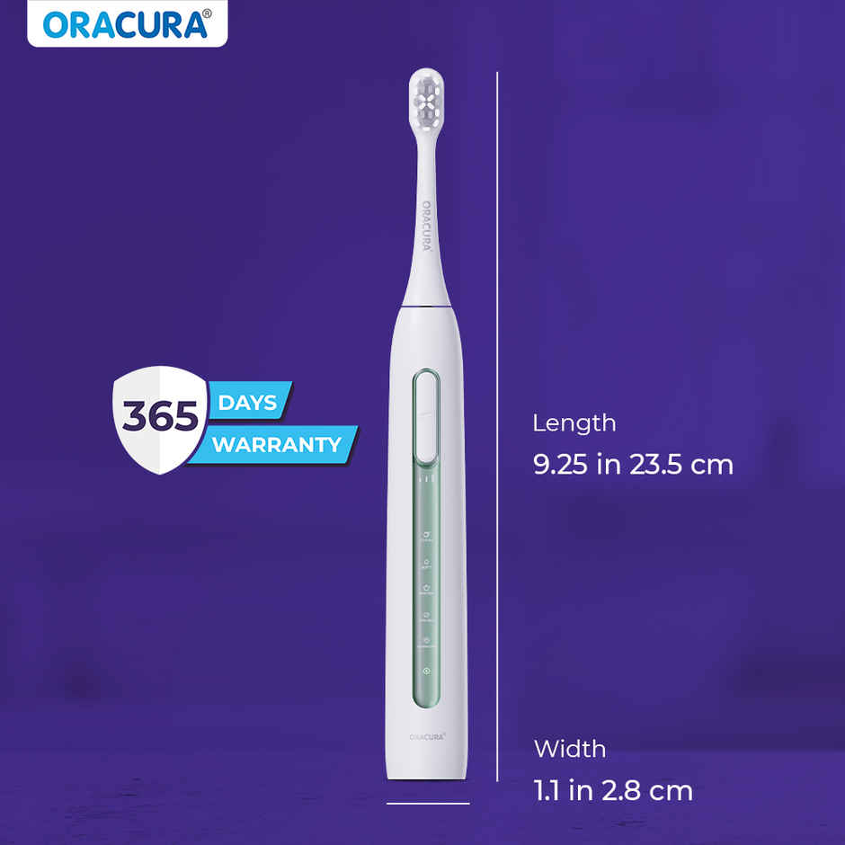 Oracura Sb300 Sonic Smart Rechargeable Electric Toothbrush Green