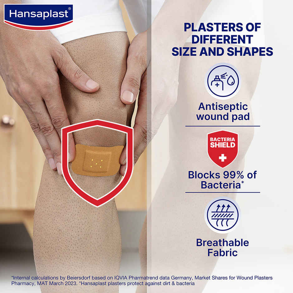 Hansaplast Assorted Antiseptic Bandages For Wound Protection