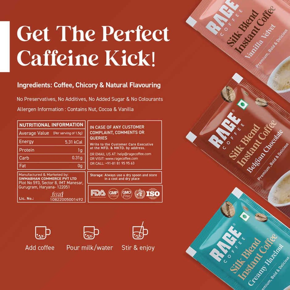 Rage Coffee Silk Blend Assorted Medium Roast Instant Coffee