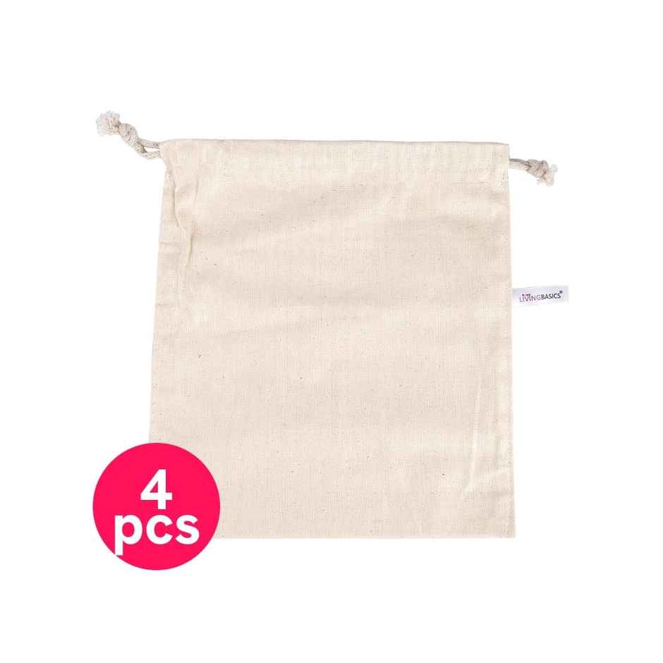 Homez it Cotton Fridge Bag | Small | Packet- pack of 4