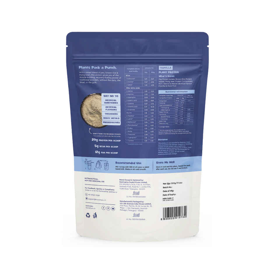 Nourish You Plant Protein - Vanilla