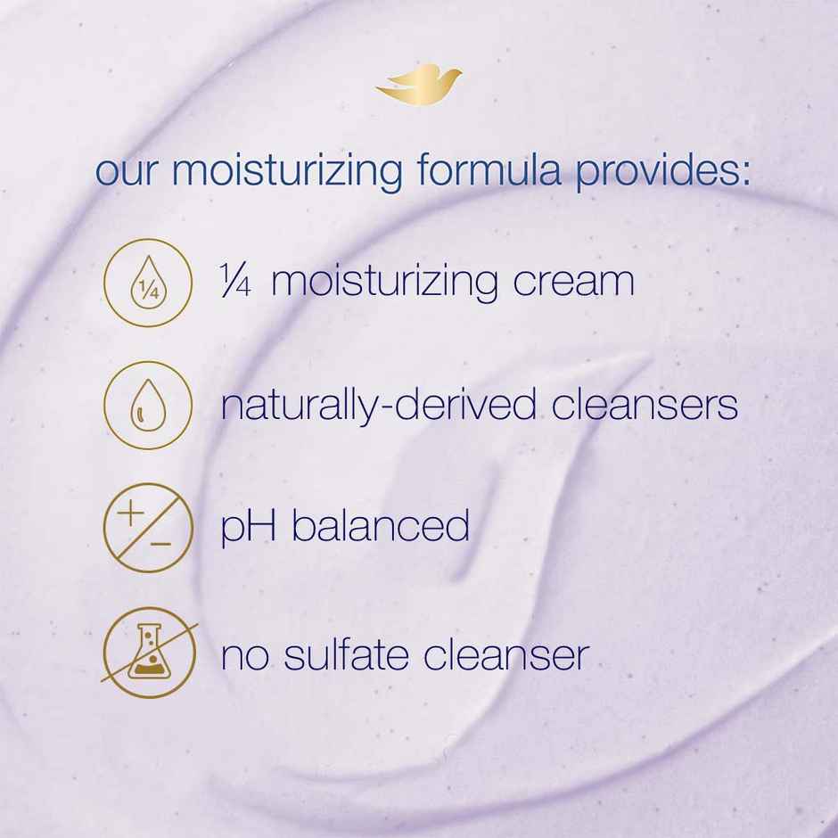 Dove Exfoliating Body Polish Scrub Crushed Lavender & Coconut Milk For Dry Skin