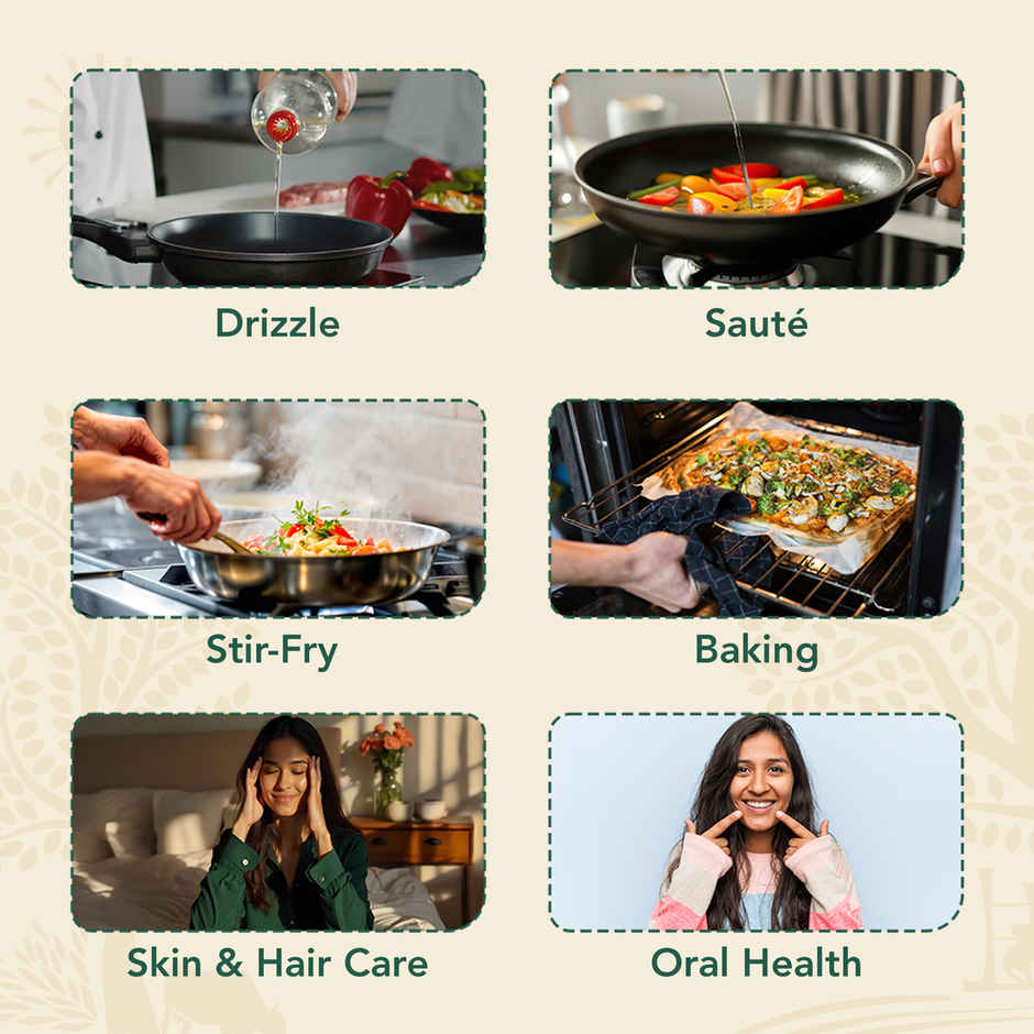 Anveshan Coconut Wood Cold Pressed Oil (Nariyal Oil)