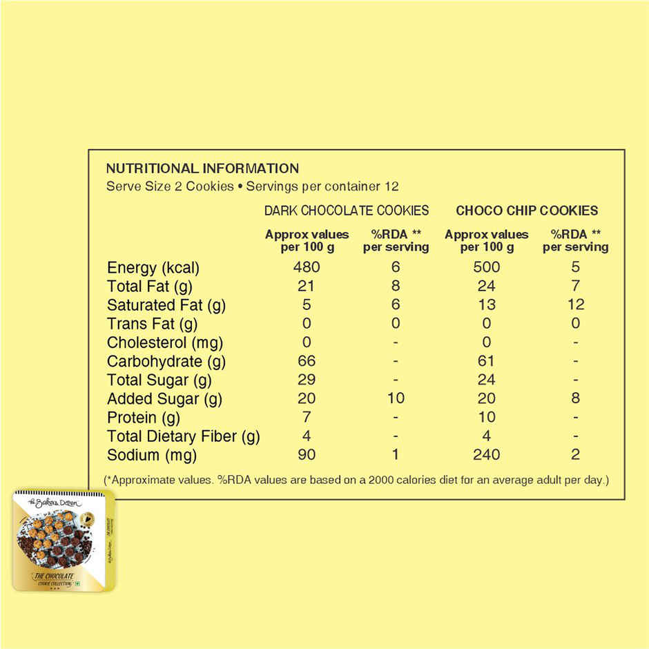 The Baker's Dozen Chocolate Cookie Collection | Diwali Gift Hamper | Chocolate Cookie Hamper