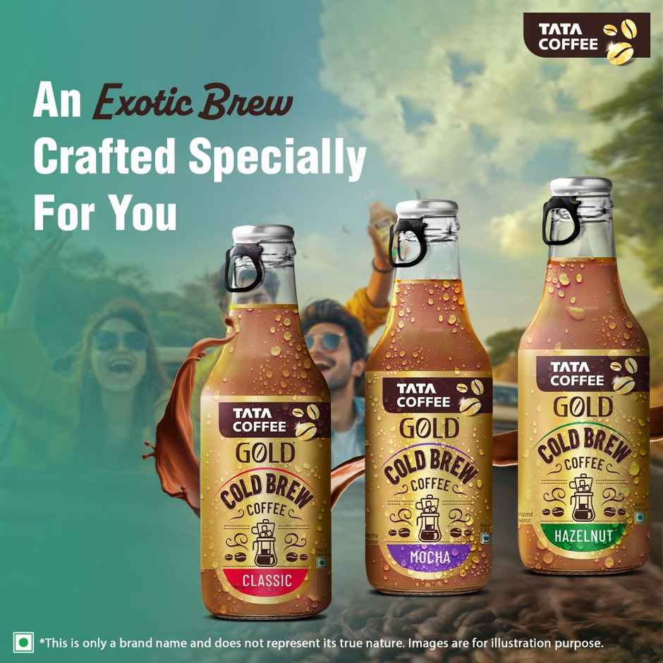 Tata Cold Brew Coffee, Hazelnut Iced Coffee, Rich & Creamy, Ready to Drink