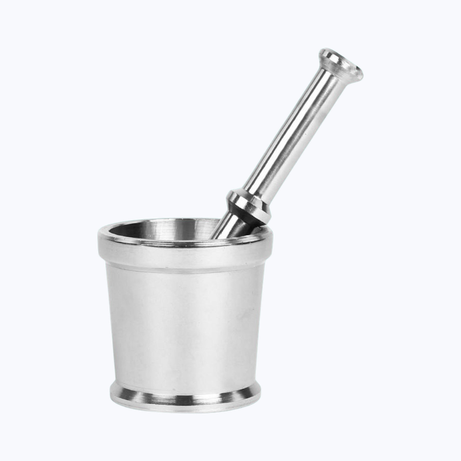 Omega Stainless Steel Mortar & Pestle Set | Khalbatta | Khal | Okhli