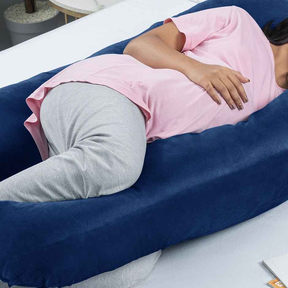 Maternity Pillow for Pregnancy Support | U Shape | Super Soft & Machine Dark Blue