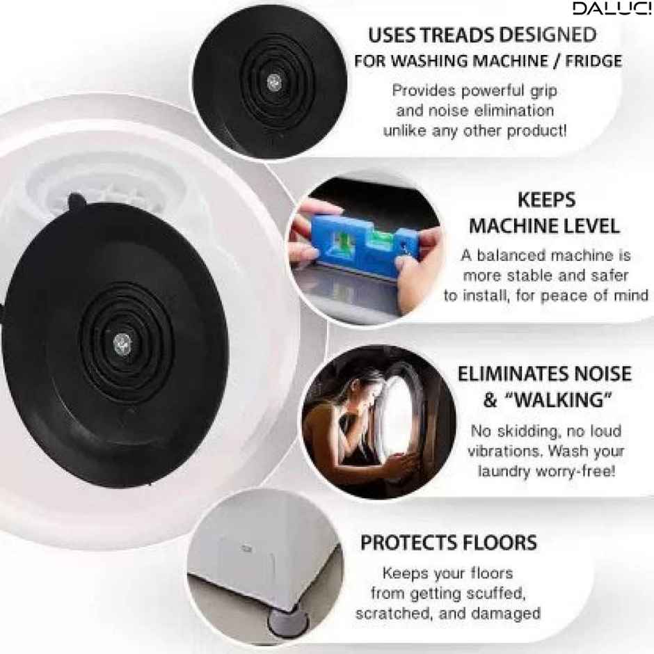 Daluci Washing Machine Pads - For Noise Control and Vibration Reduction