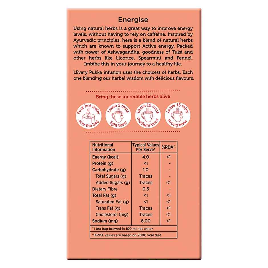 Pukka Ashwagandha & Tulsi for Active Energy I Herbal Infusions