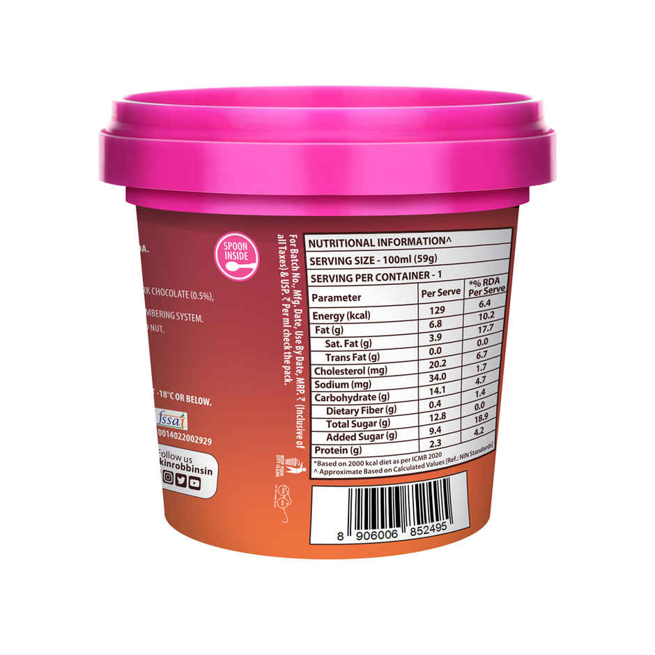 Baskin Robbins Dutch Chocolate Ice Cream Cup