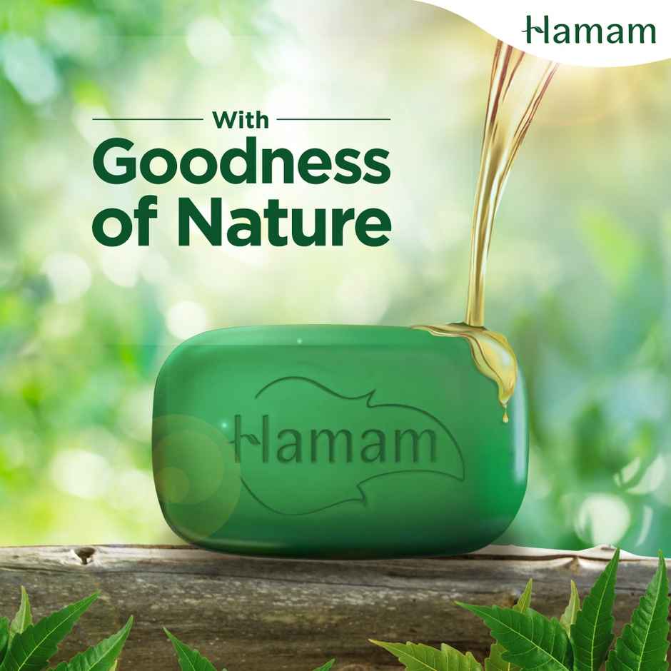 Hamam 100% Neem pure oil Soap bar 150 g * 3
