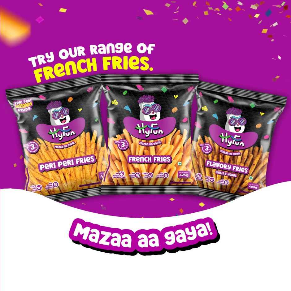 HyFun Crinkle French Fries, Crunchy & Air Fryer Friendly | Frozen