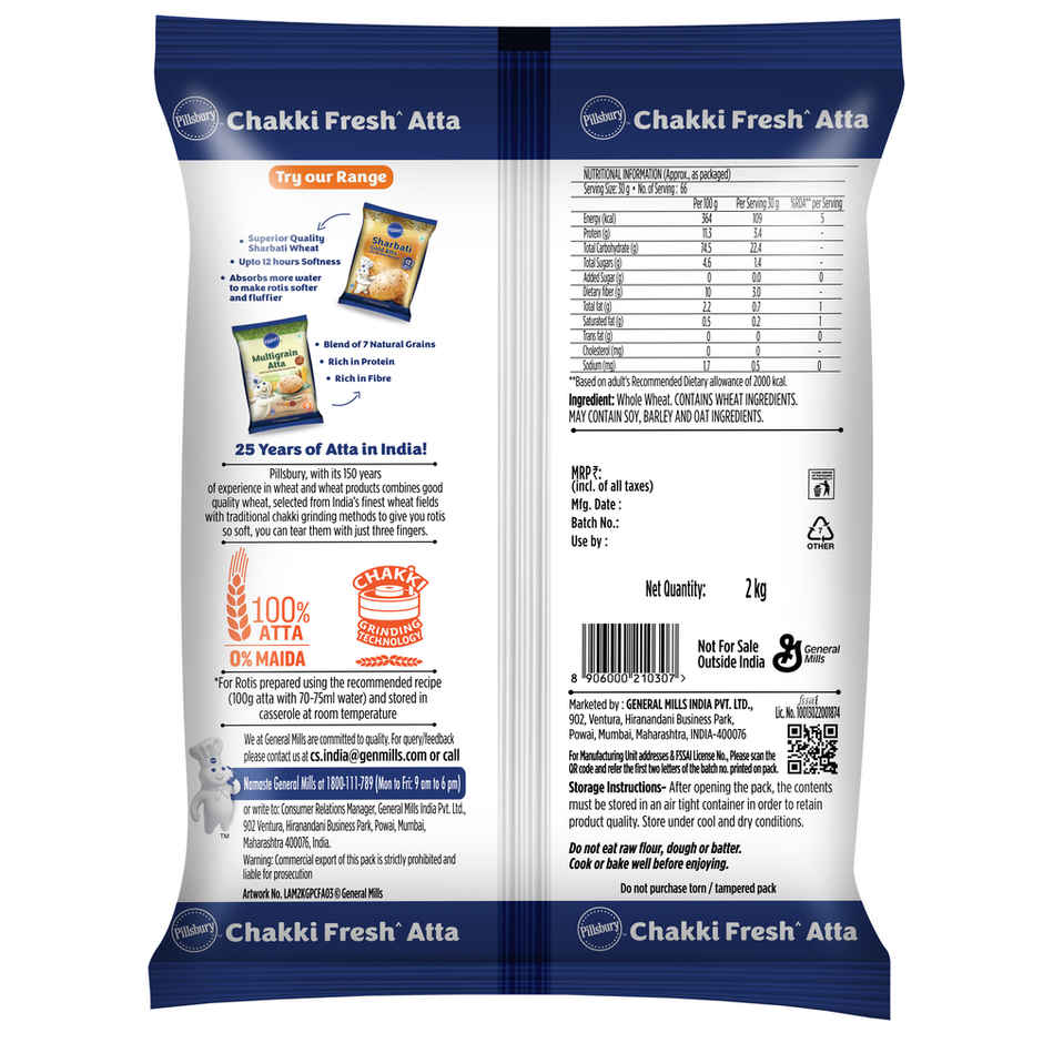 Pillsbury Atta/Godihittu - Chakki Fresh