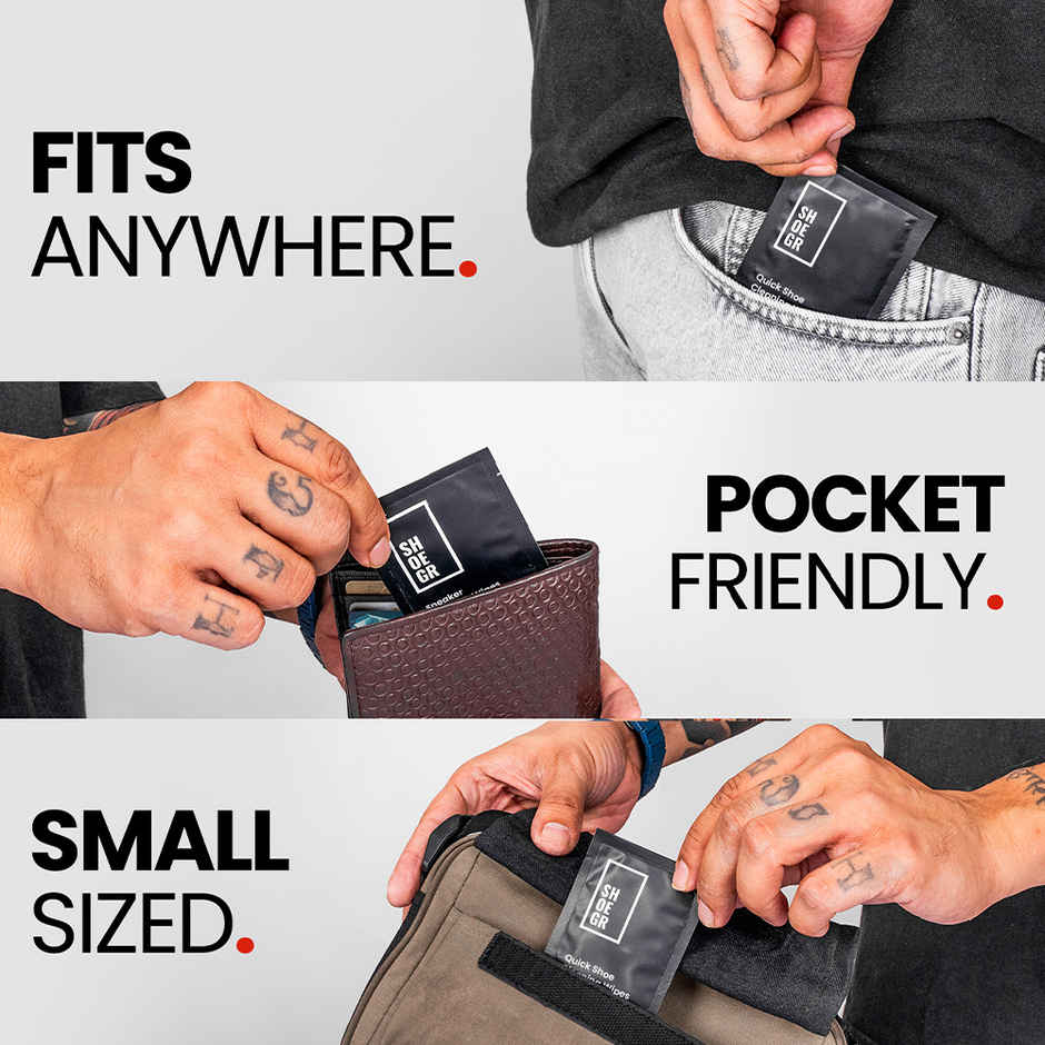 SHOEGR Quick & Robust Shoe Cleaning Wipes
