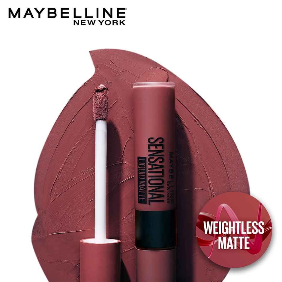 Maybelline New York Sensational Liquid Lipstick | Nude Nuance | Paraben Free
