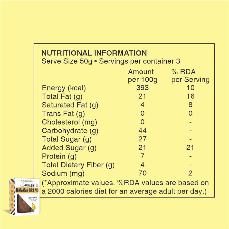 Banana Bread 150G(150gms) & Fresh Orange Cake(150gms) Combo