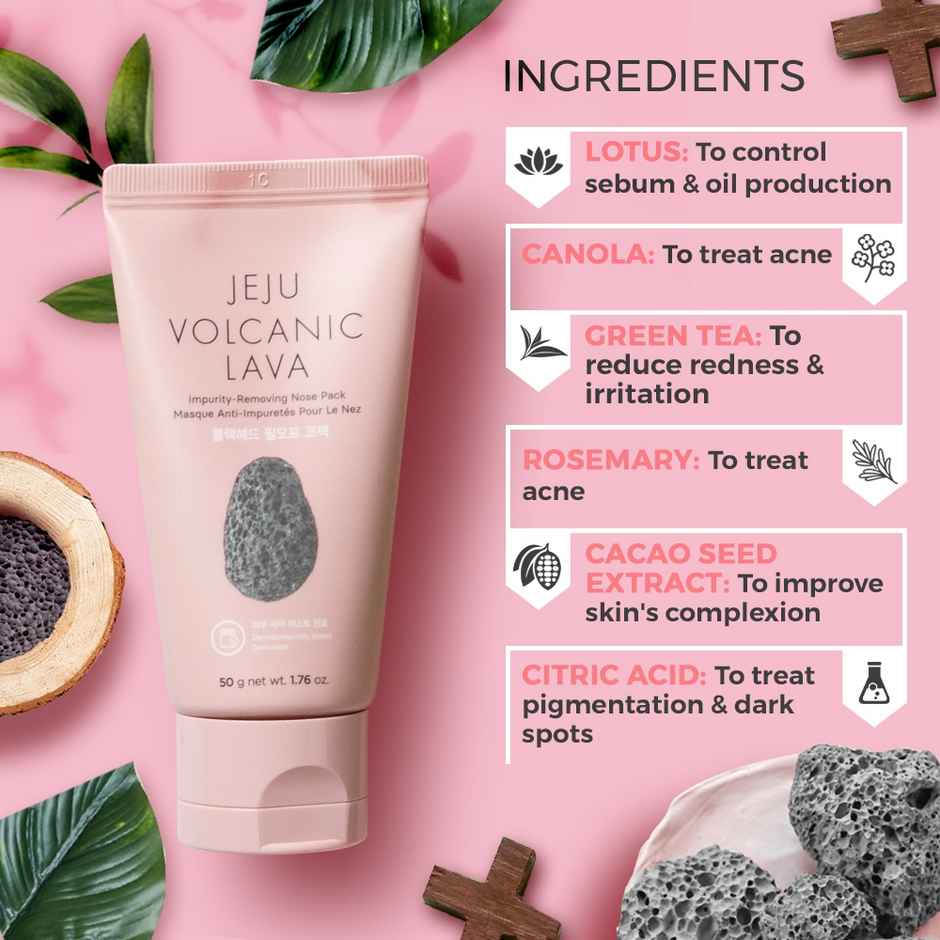 The Face Shop Jeju Volcanic Lava Impurity Removing Nose Pack