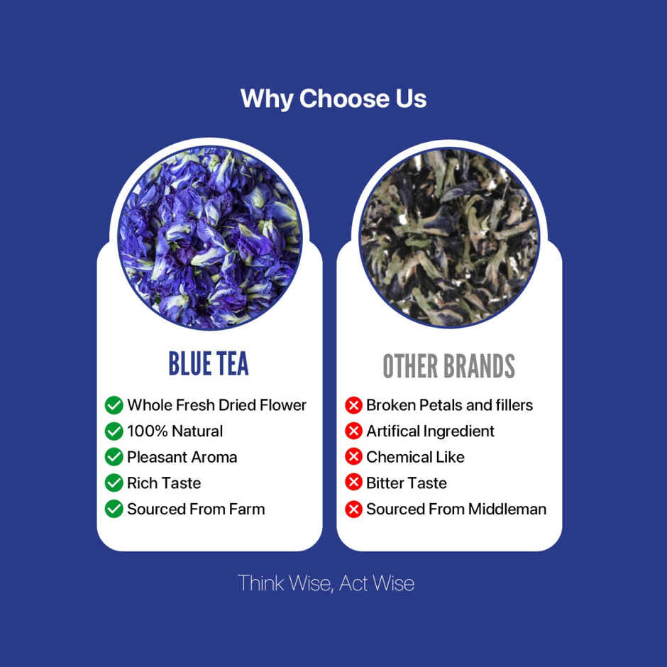 Blue Tea Butterfly Pea Flower Herbal Tea | Jar