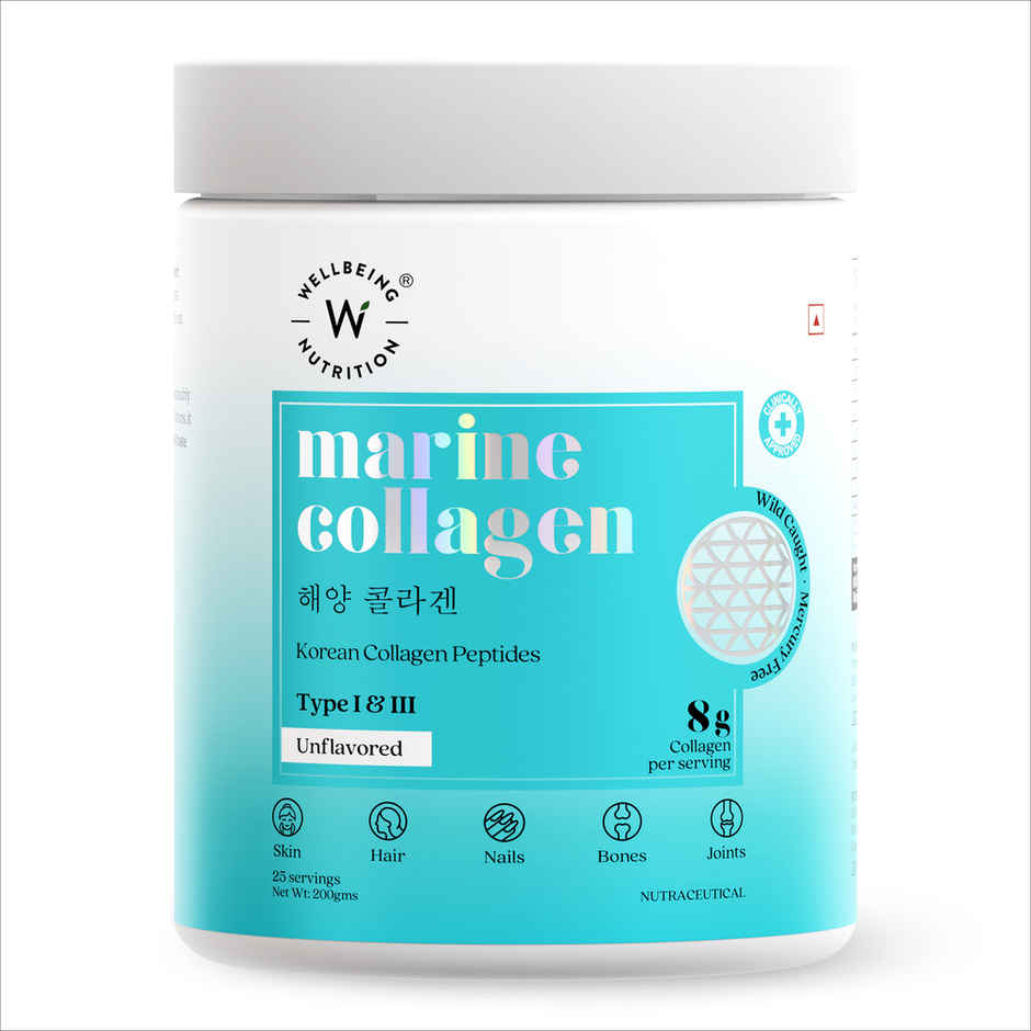 Wellbeing Nutrition Pure Korean Marine Collagen Supplements for Women & Men