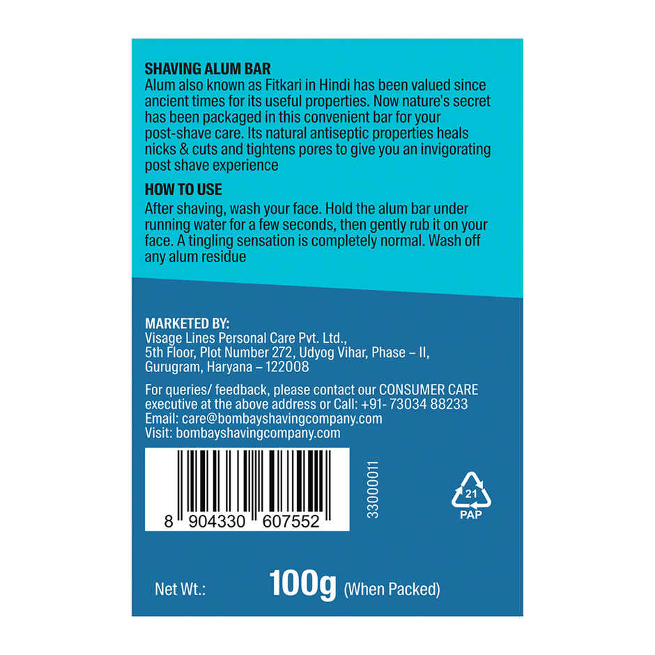 Bombay Shaving Company Fitkari Bar