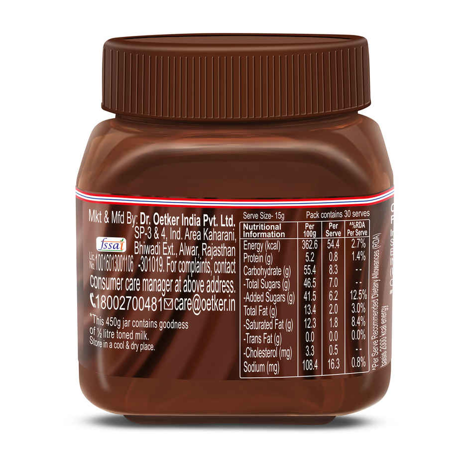 Dr. Oetker FunFoods Chocolate Milk Spread