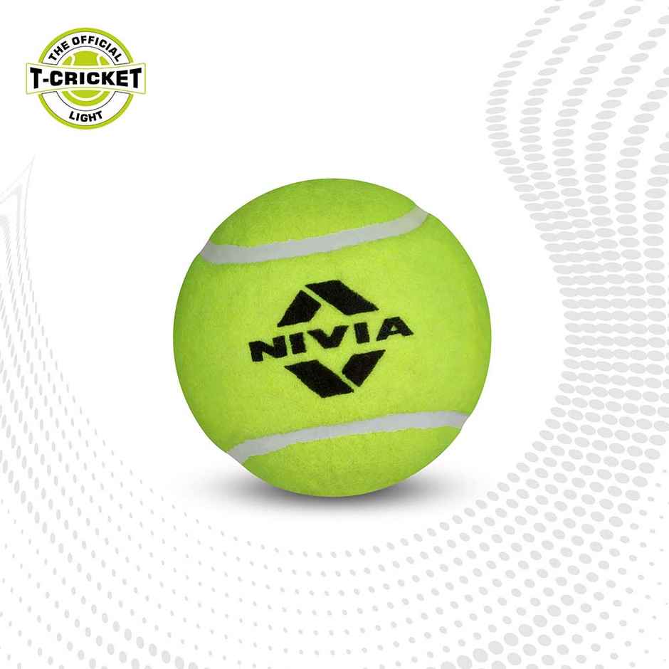 Nivia Cricket Tennis Ball Light Weight Yellow (Pack Of 6)
