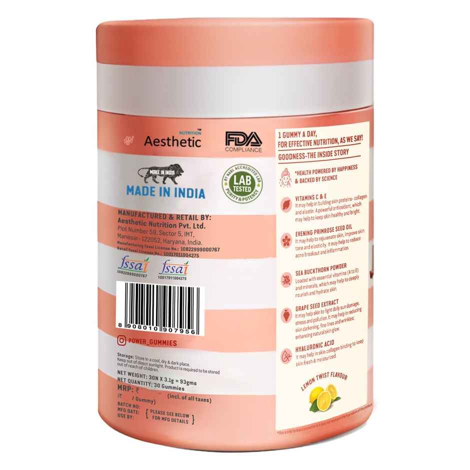 Power Gummies Jaw-Dropping Skin Gummies