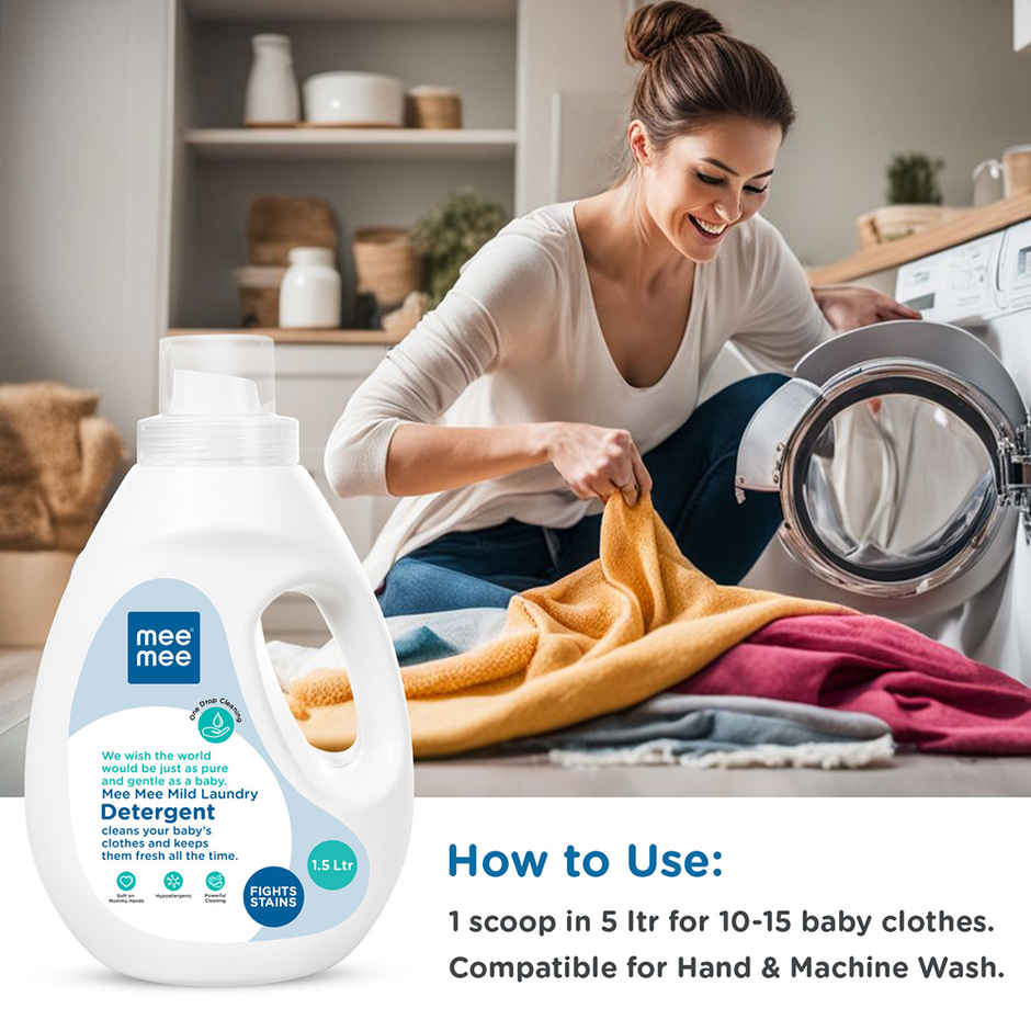 Mee Mee Anti-Bacterial Baby Laundry Detergent - One Drop Cleaning