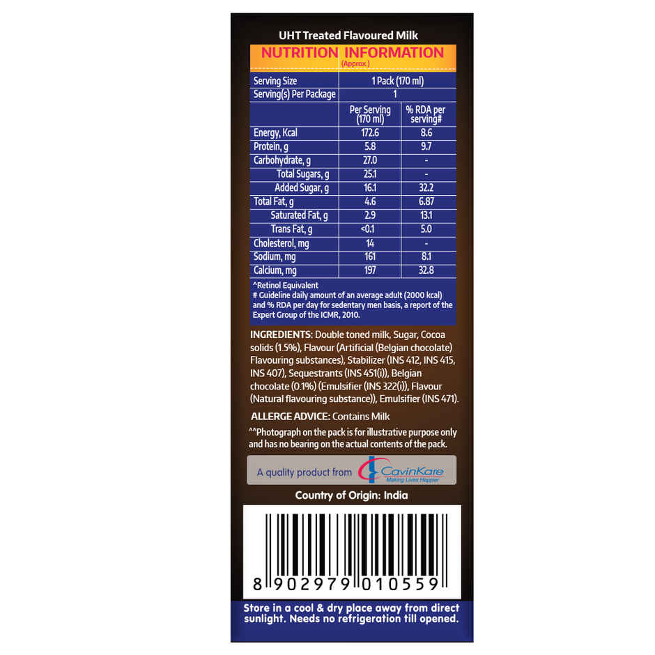 Cavin's Belgian Chocolate Milkshake