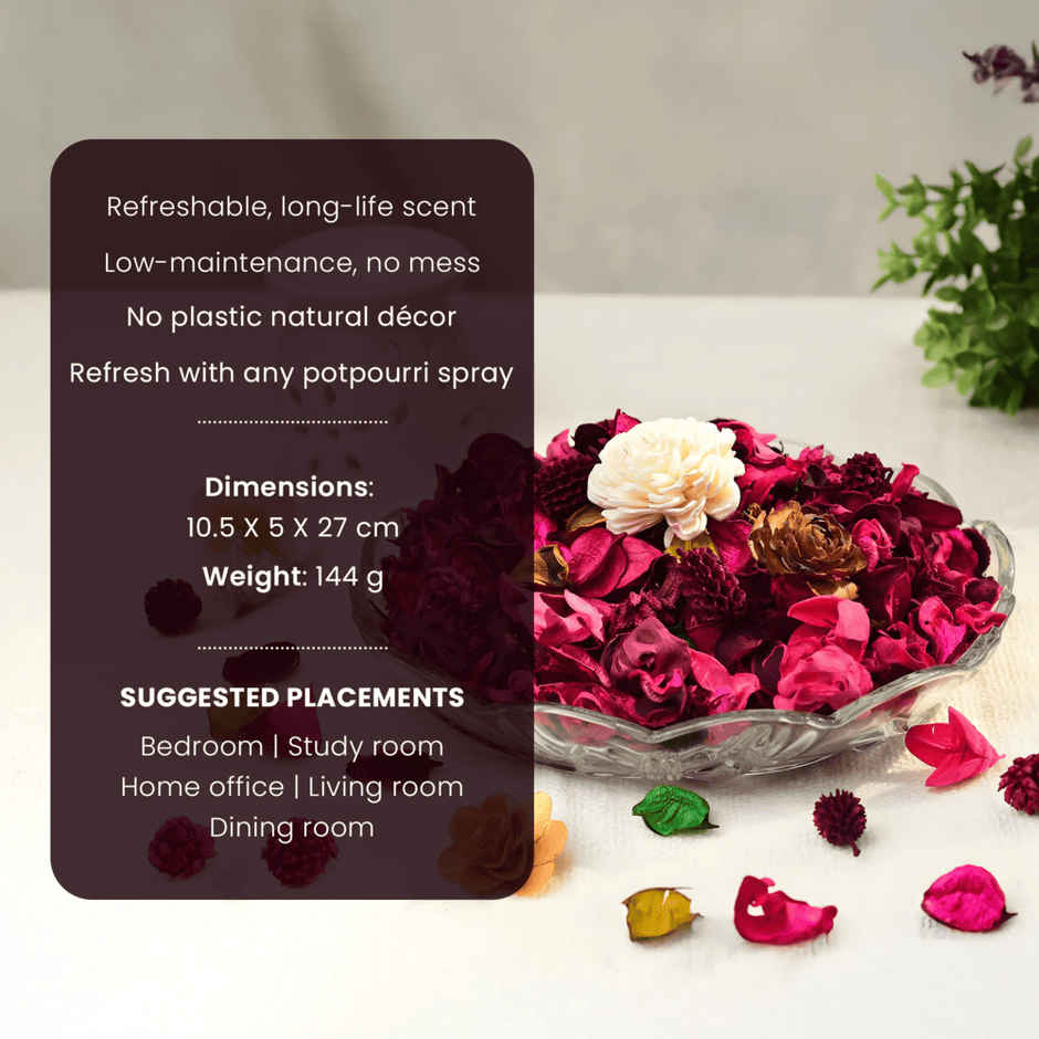 IRIS Rose Fragranced Potpourri | Decor Potpourri