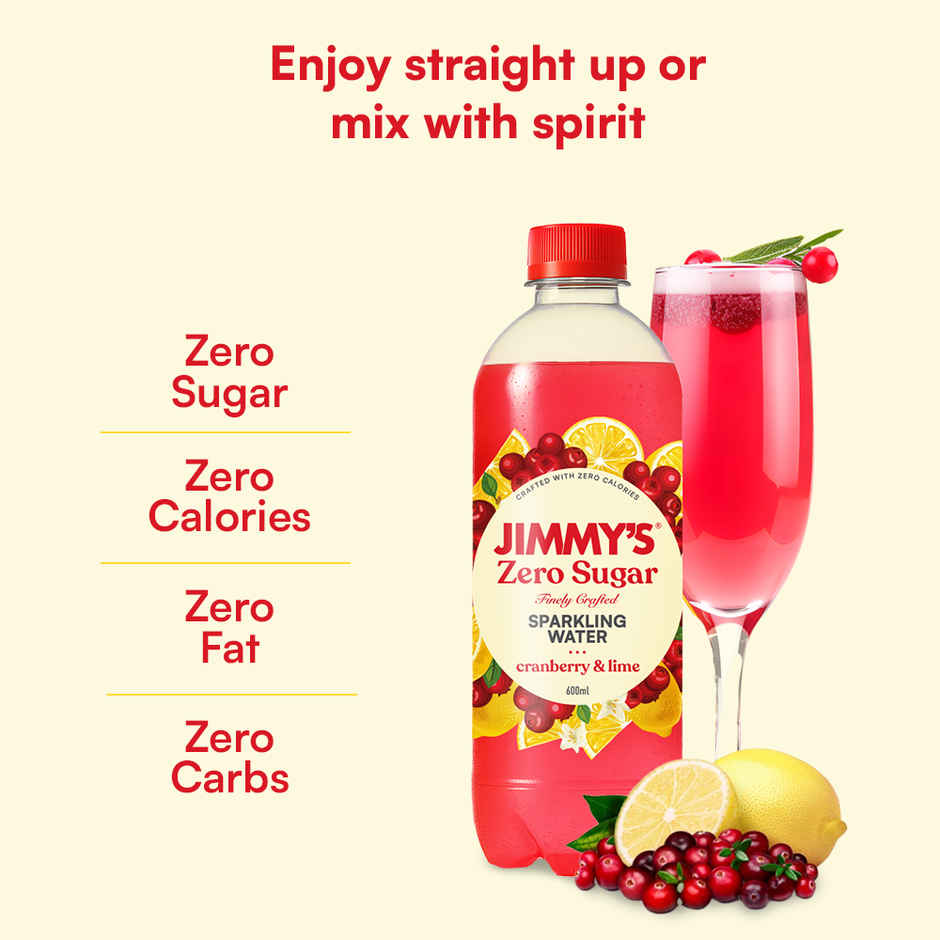 Jimmy's Zero Sugar Cranberry Lime Sparkling Water Combo  