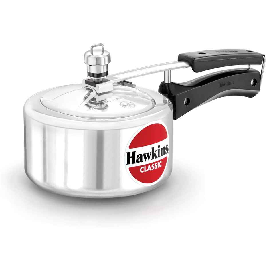 Hawkins 1.5 Litre Classic Pressure Cooker Best Inner Lid Cooker Small Cooker - Silver