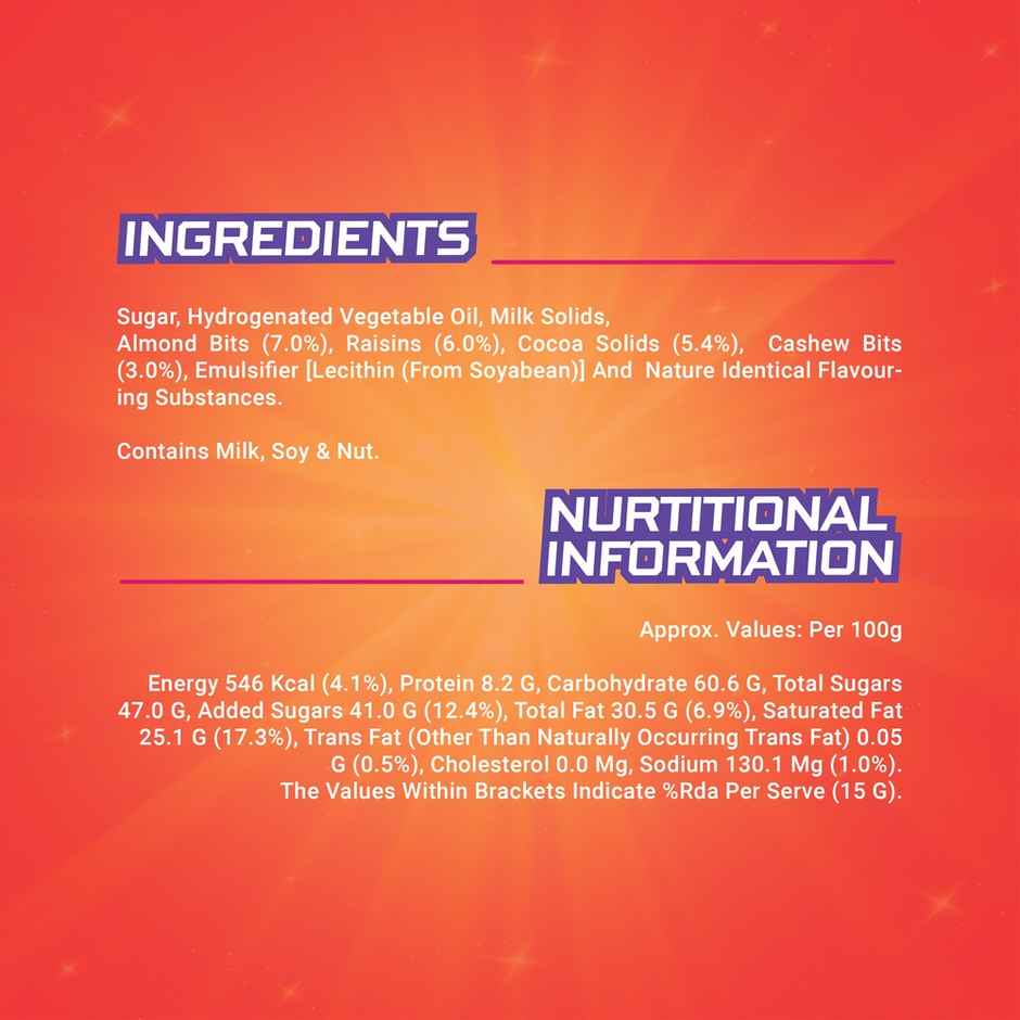 Sunfeast Fantastik Fruit n Nut, Chocolate Bar