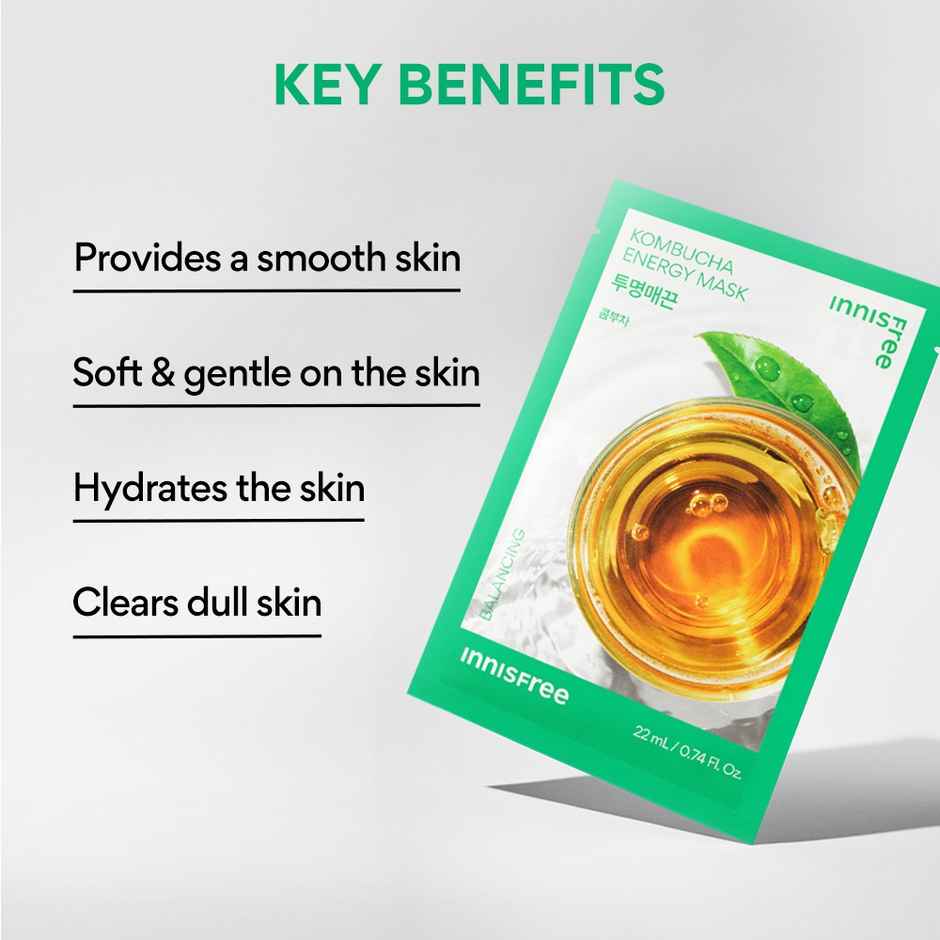 Innisfree Squeeze Energy Sheet Mask - Water Type - Kombucha
