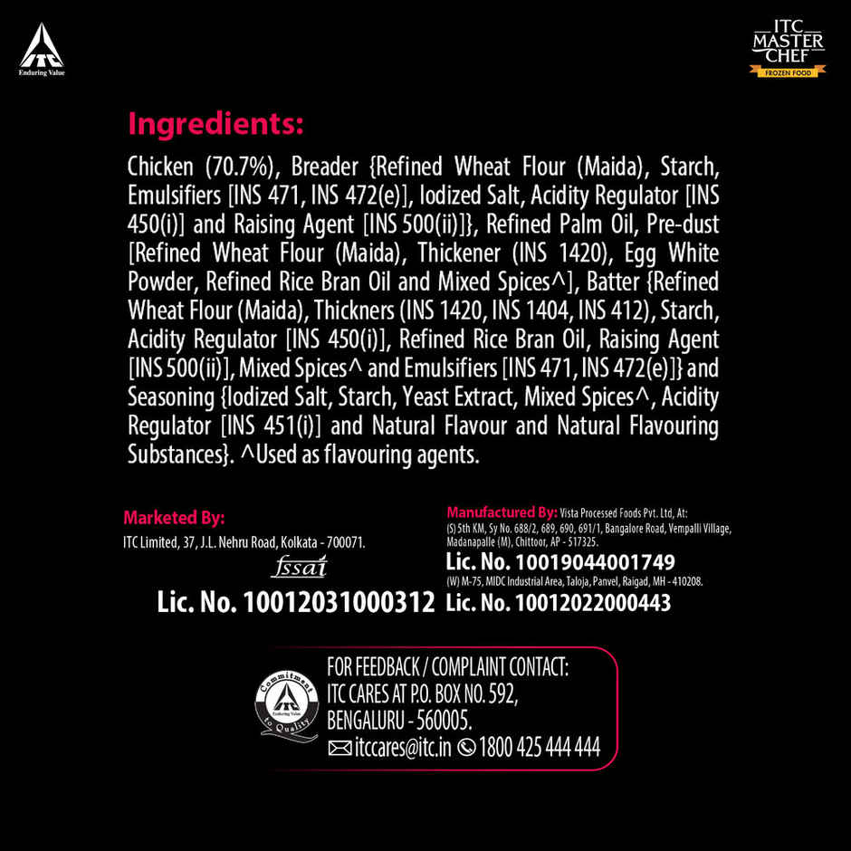 ITC Master Chef Crispy Spicy Chicken | High in Protein | No Added Preservatives | 6 pieces