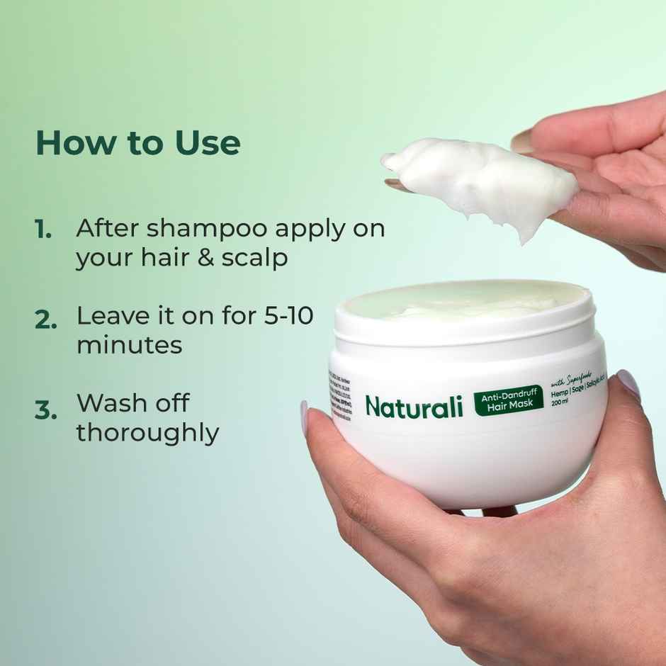 Naturali Anti-Dandruff Mask|Dandruff Mask|Hemp,Sage & Salicylic Acid