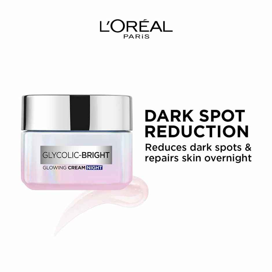 L'Oreal Paris Glycolic Bright Glowing Night Cream Overnight Cream With Glycolic Acid