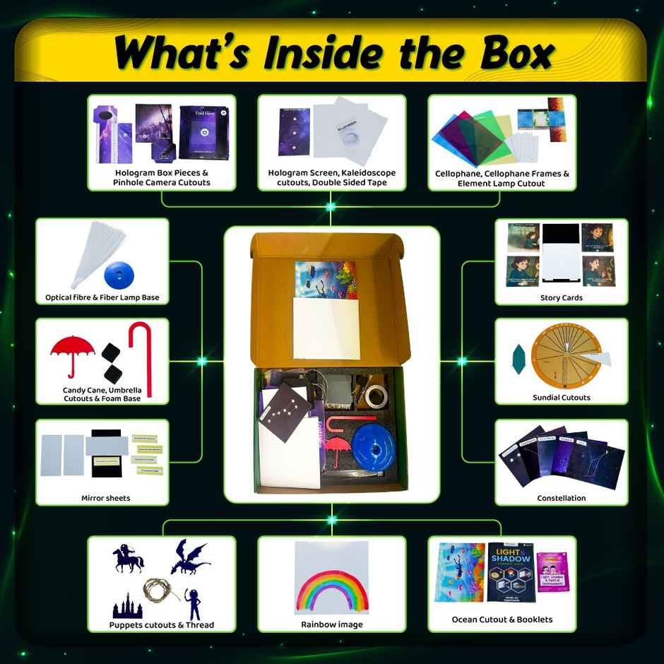 Physics Wallah Light Shadow & Optical Instrument Kit | Multicolor