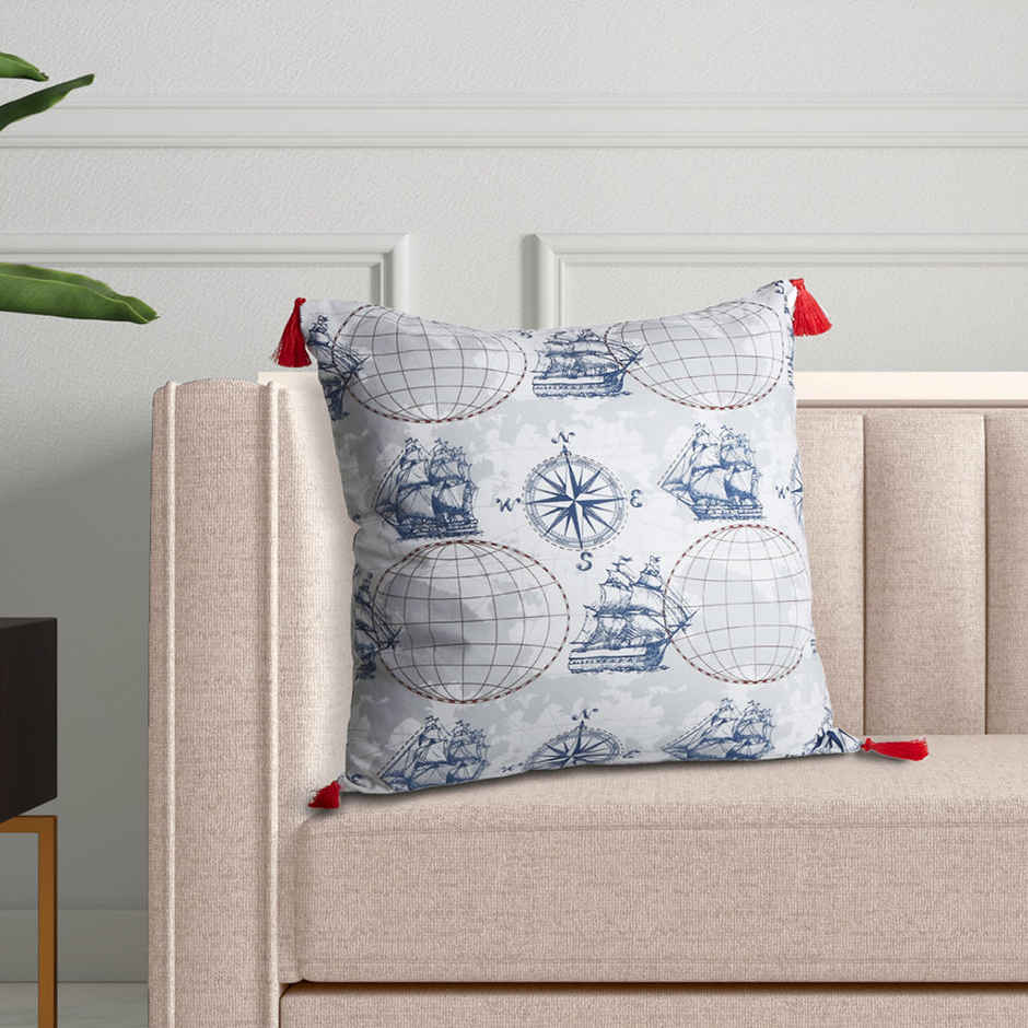 Wakefit Cushion Cover Nautical Set of 5 | 16x16 Inch