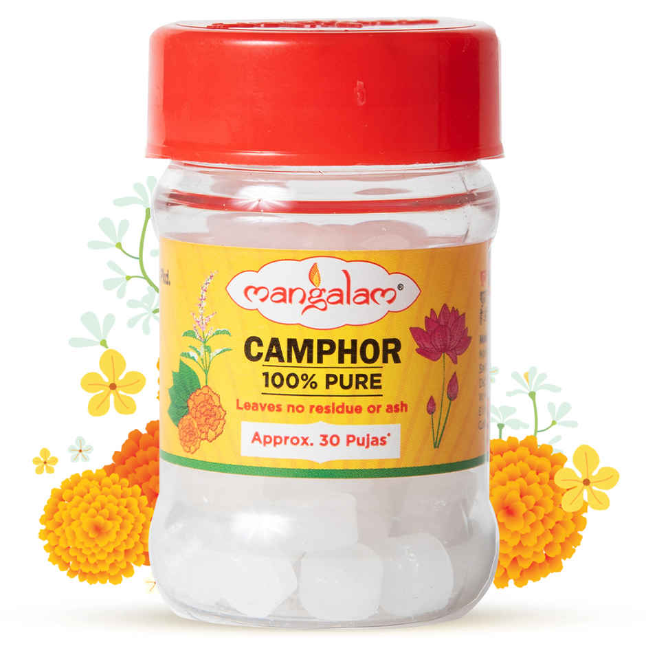 Mangalam Pure Camphor Tablet | Small Round
