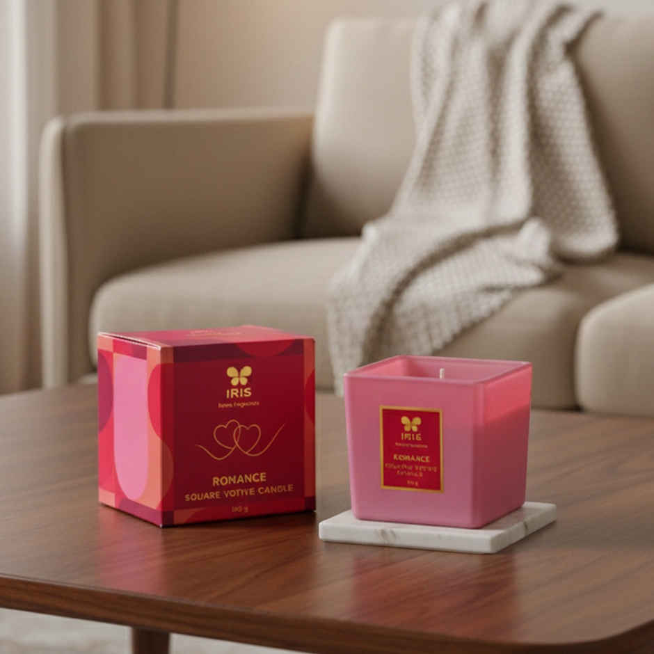 IRIS Blush of Romance Square Votive Candle