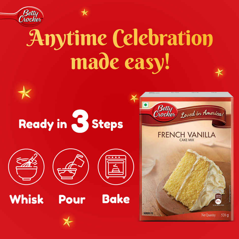 Betty Crocker French Vanilla Instant Cake Mix Powder